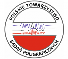 Logo Polskiego Towarzystwa Badań Poligraficznych, badanie wariografem, badania poligraficzne. 